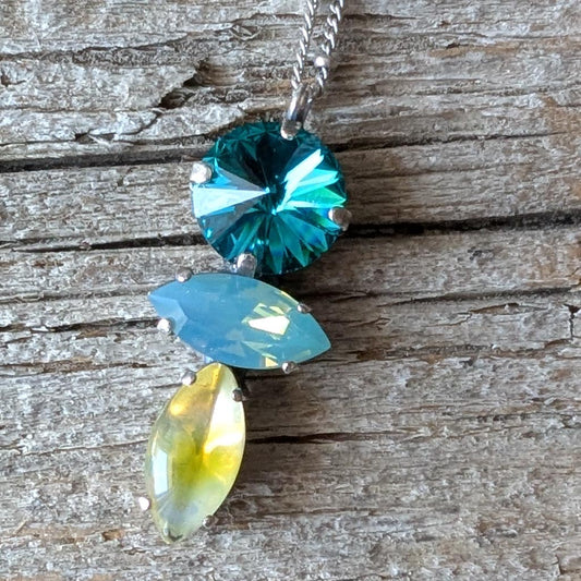 Vintage Rhinestone Stack Necklace - Pacific Shore