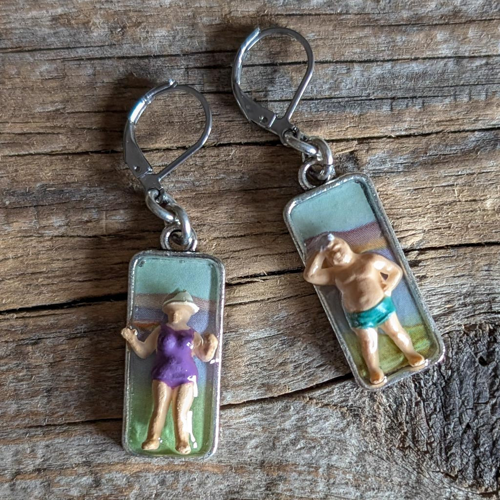 Life's a Beach Earrings - Where's the Sunscreen?