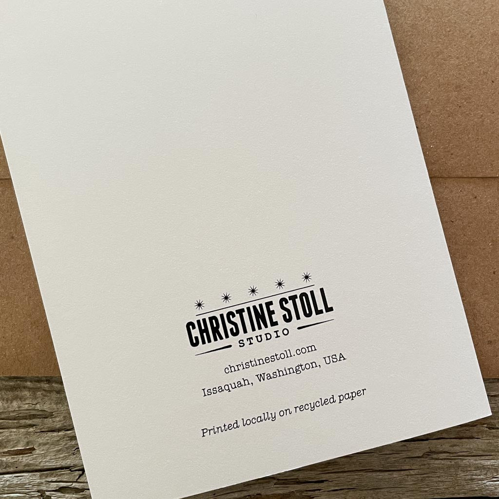 Collage Art Greeting Card - Bad Idea