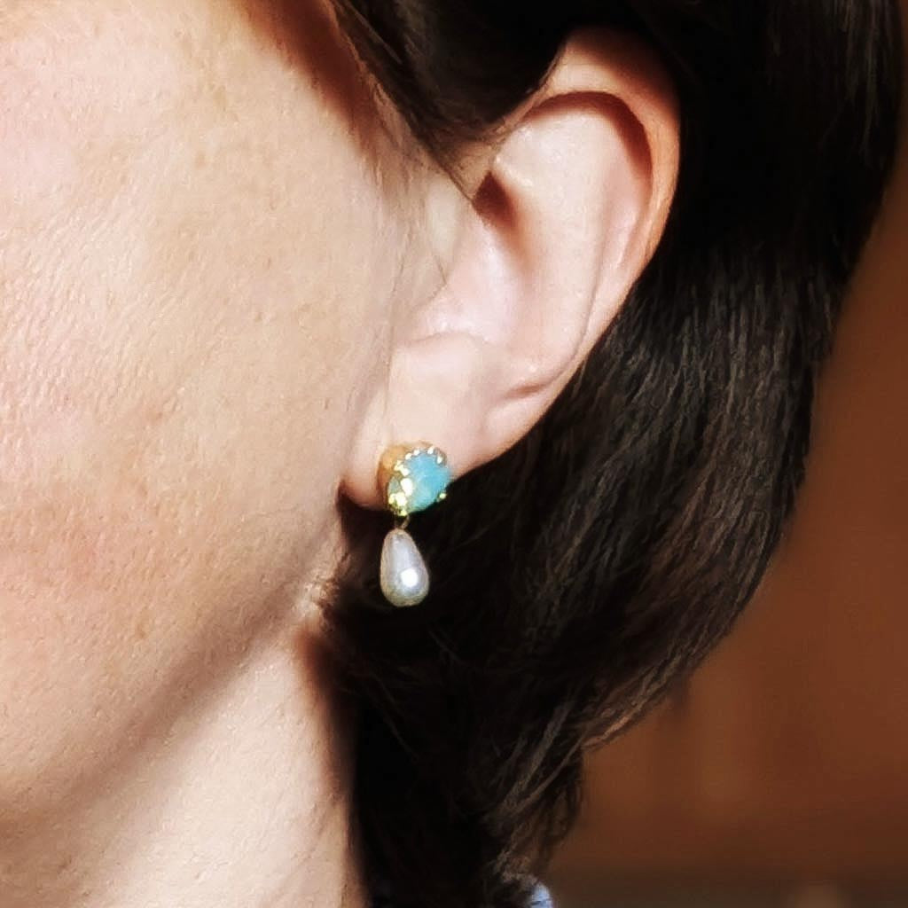 Pacific Opal Sunset Beach Earrings