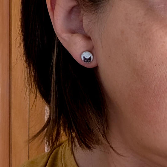 Peony Flower Post Earrings - Peony Bloom