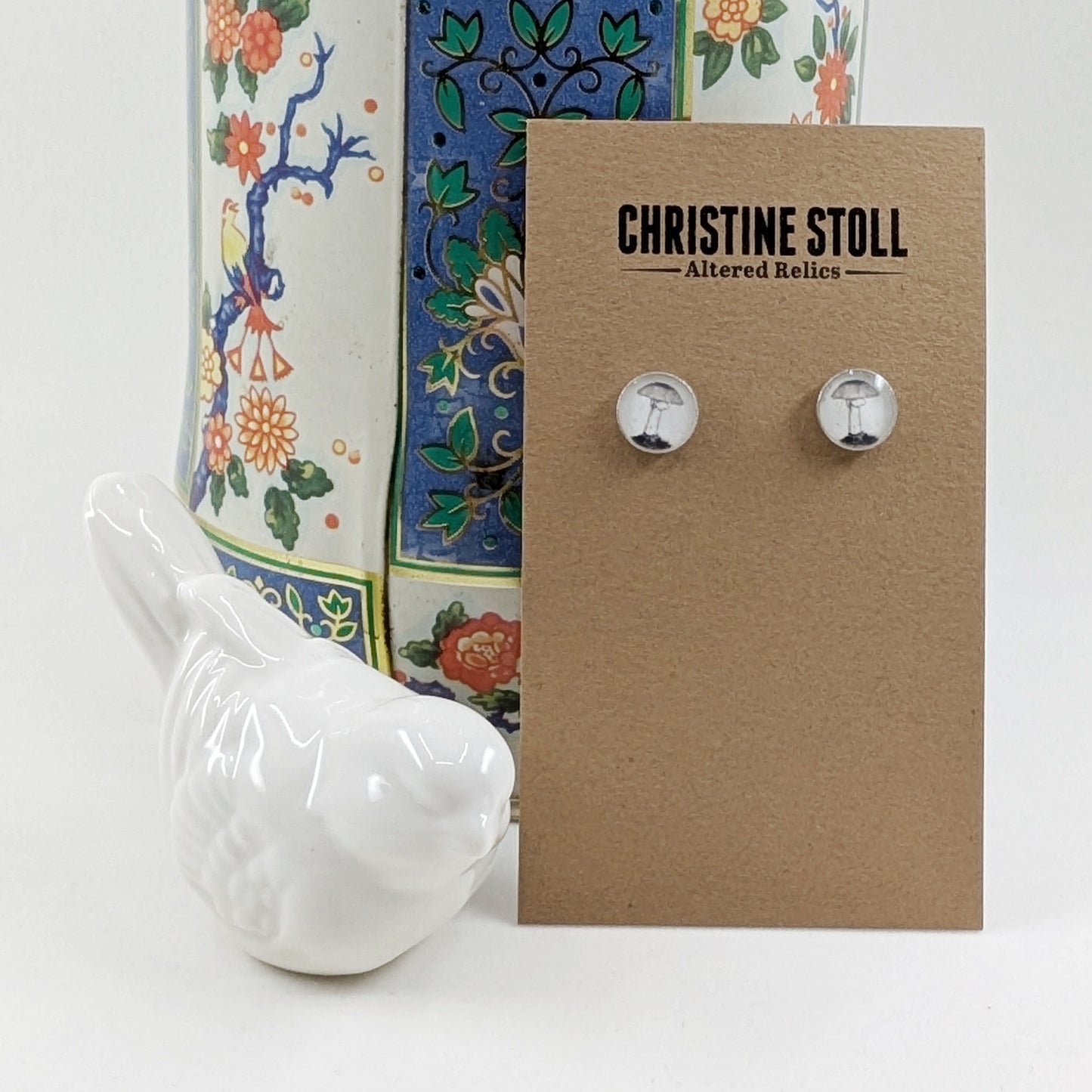 Mushroom Post Earrings - Death Caps