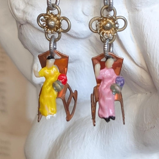 Limited Edition Earrings - Rock-A-Bye (Pink+Yellow)