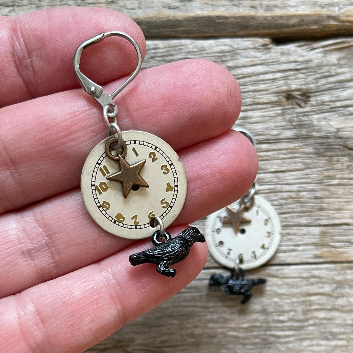 Midnight Crows - Assemblage Vintage Watch Dials