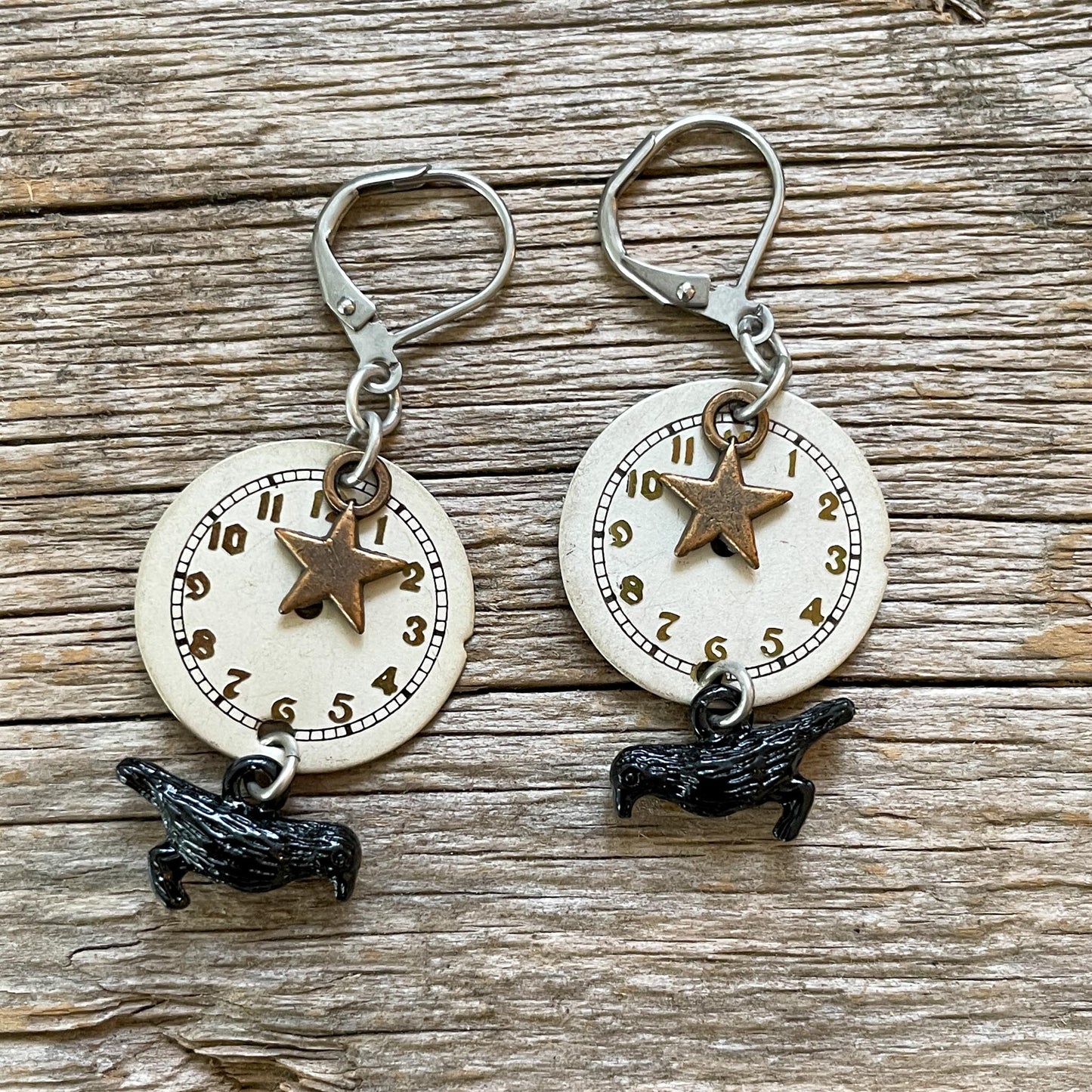 Midnight Crows - Assemblage Vintage Watch Dials