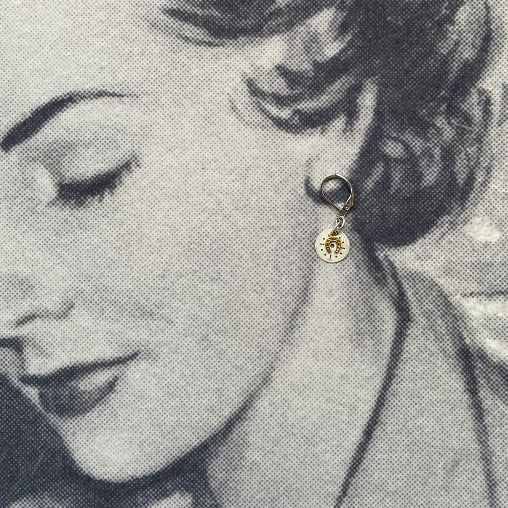 Vintage Watch Dial Earrings - Tiny Treasures