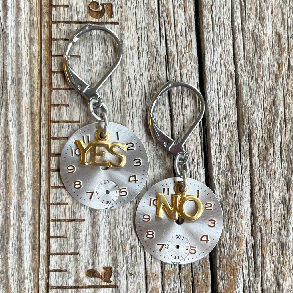 Vintage Watch Dial Earrings - Tiny Treasures
