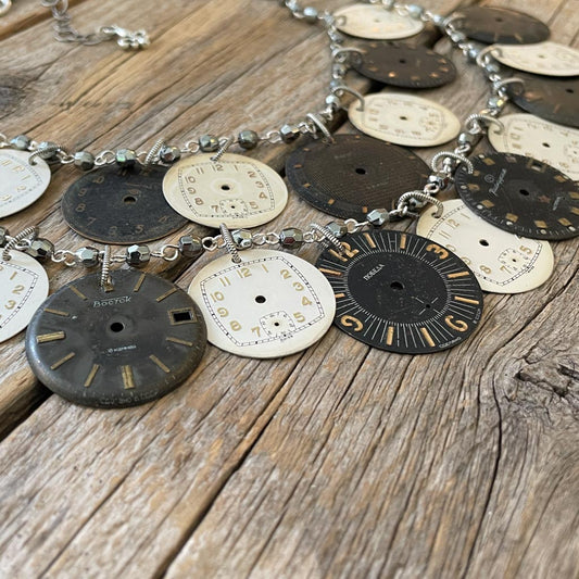 Vintage Watch Dial Necklace - At This Time