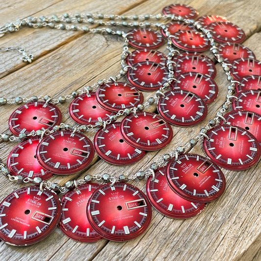 Vintage Watch Dial Necklace - To the End of Time