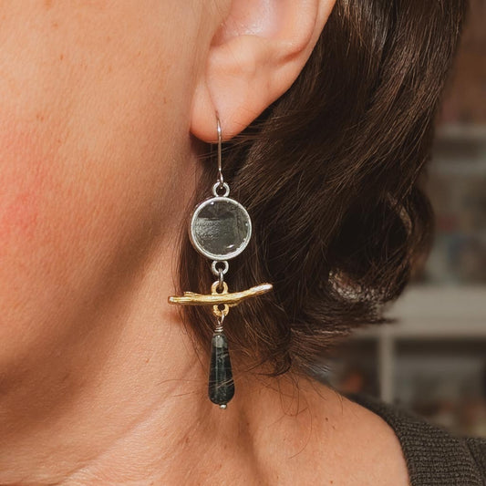 Ripples 2 | ReCapture Collection - Vintage Photo Earrings