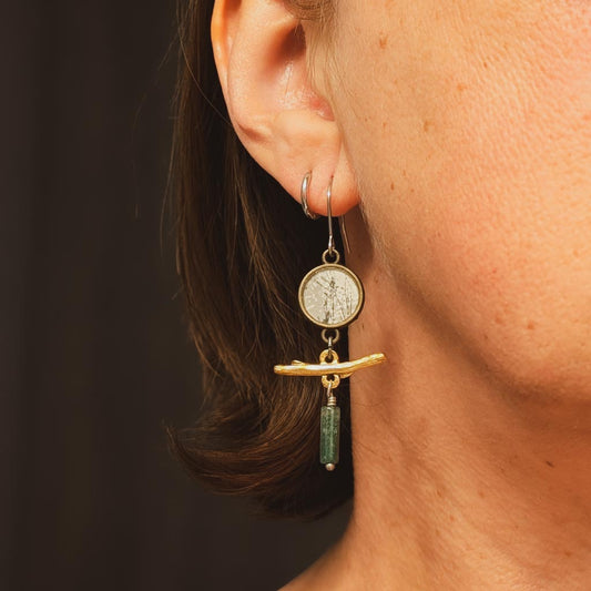 Ripples 4 | ReCapture Collection - Vintage Photo Earrings