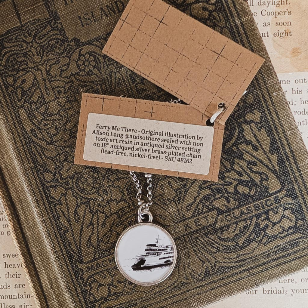 Ferry Boat Necklace - Ferry Me There Necklace