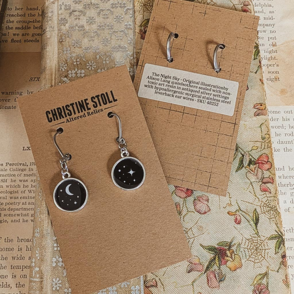 Midnight Sparkles Dangle Earrings