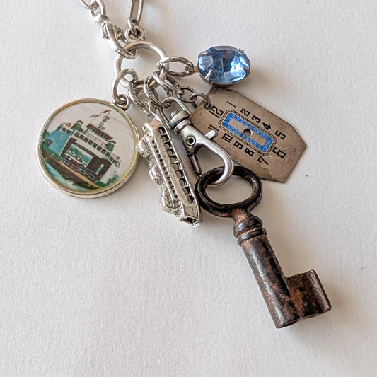 Sound Sailing Necklace - Ferry Boat Repurposed Treasures