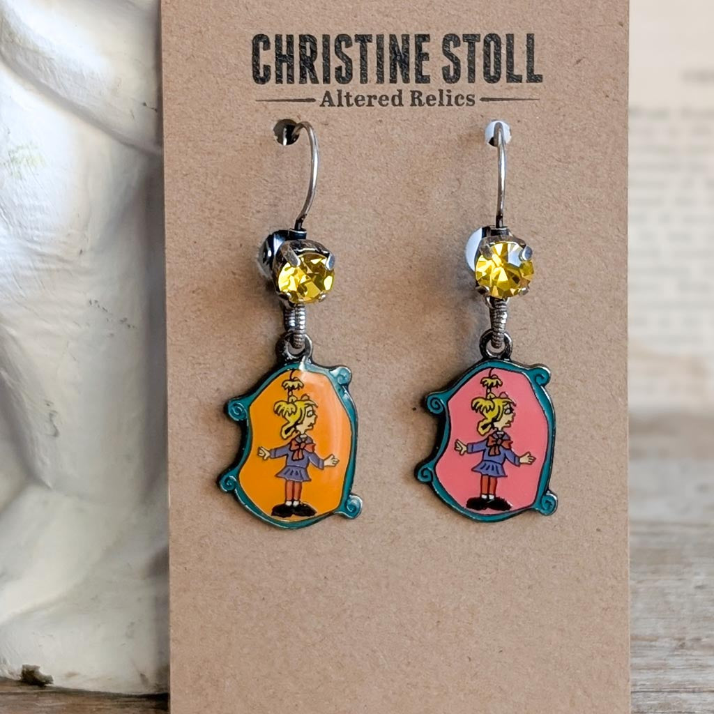 Grinch Limited Edition Earrings - Cindy Lou Who