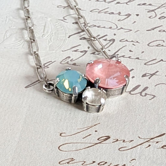 Tide Pool Rhinestone Cluster Necklace :: Urchin