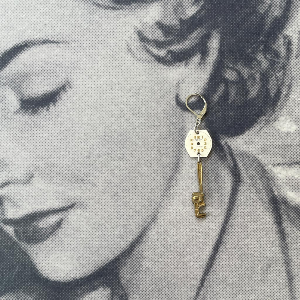 Vintage Watch Dial Earrings - Tiny Tools