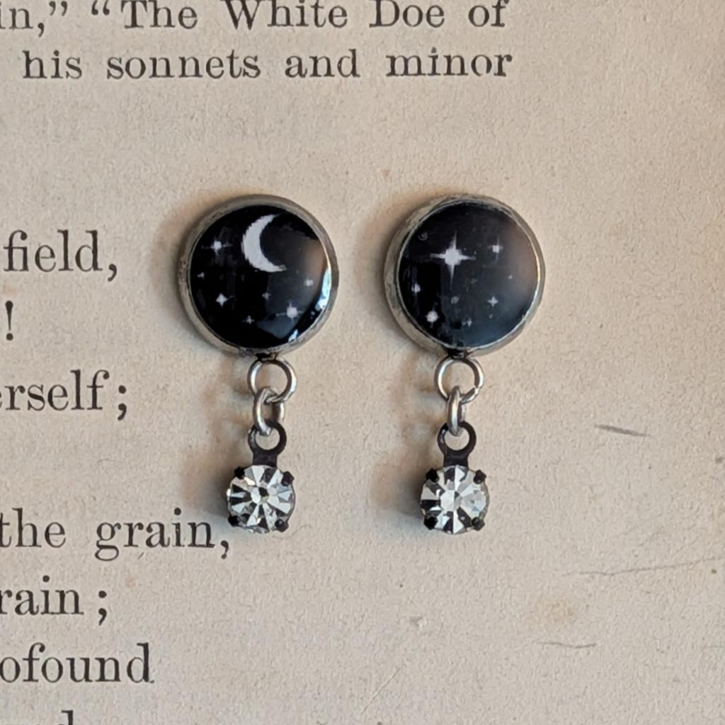 Midnight Sparkles Post Earrings