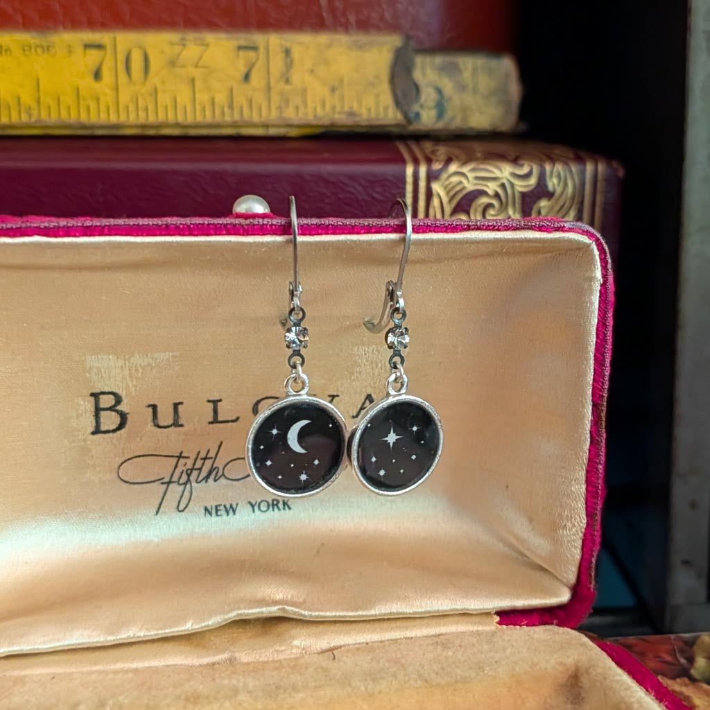 Midnight Sparkles Dangle Earrings
