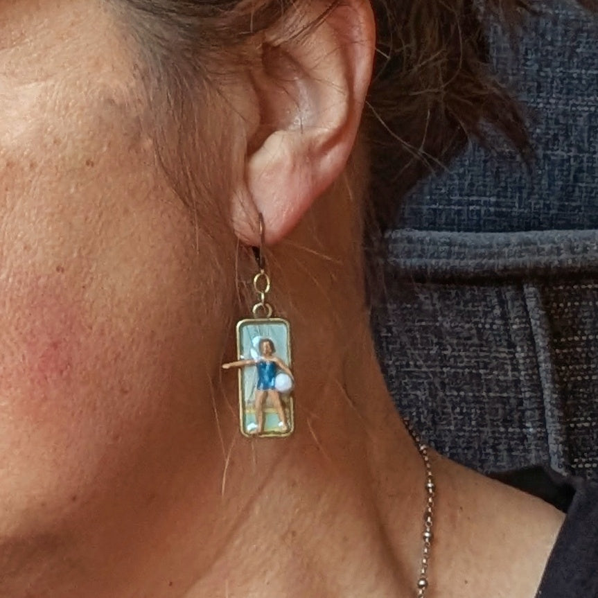 Life's a Beach Earrings - Where's the Sunscreen?