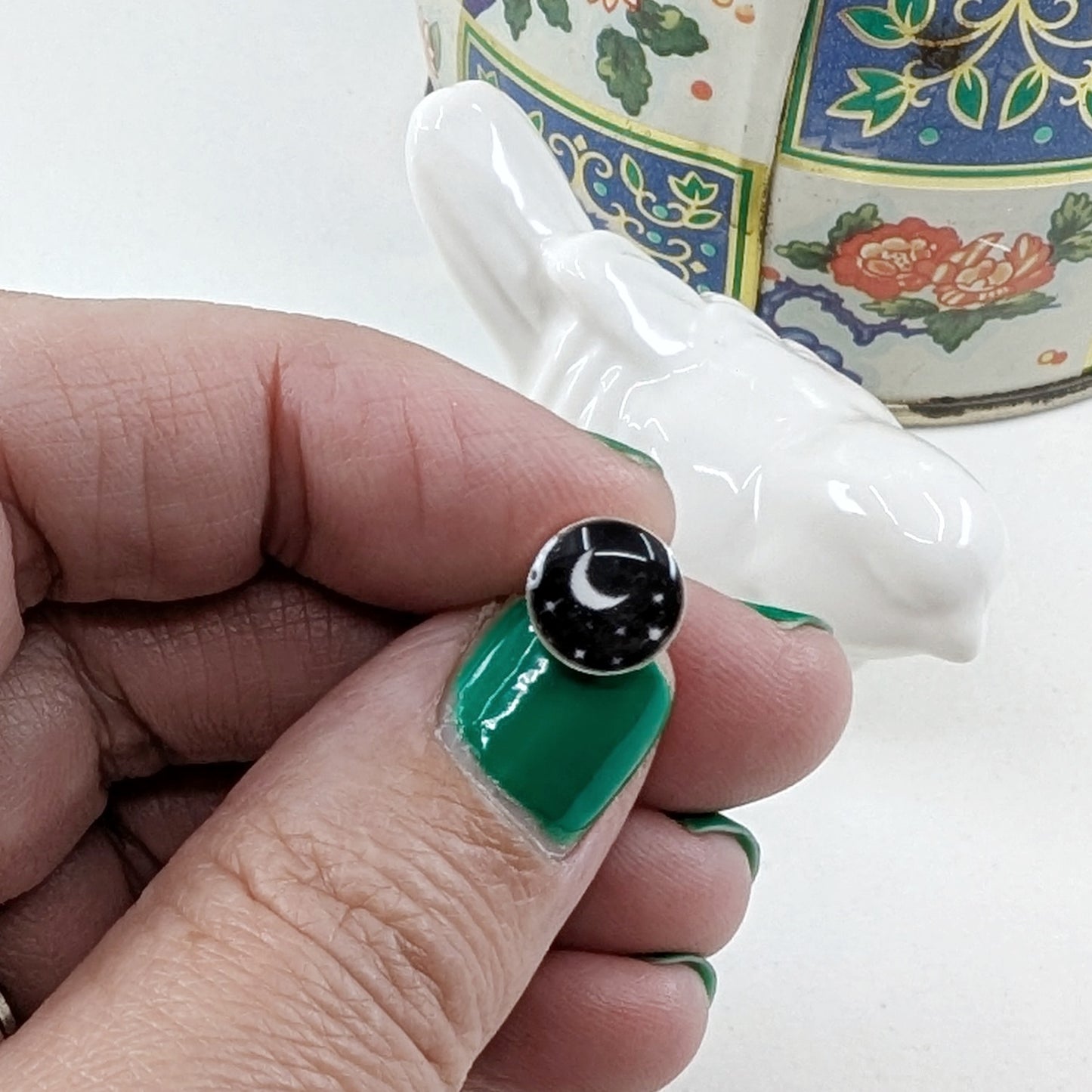 Moon + Stars Post Earrings - The Night Sky