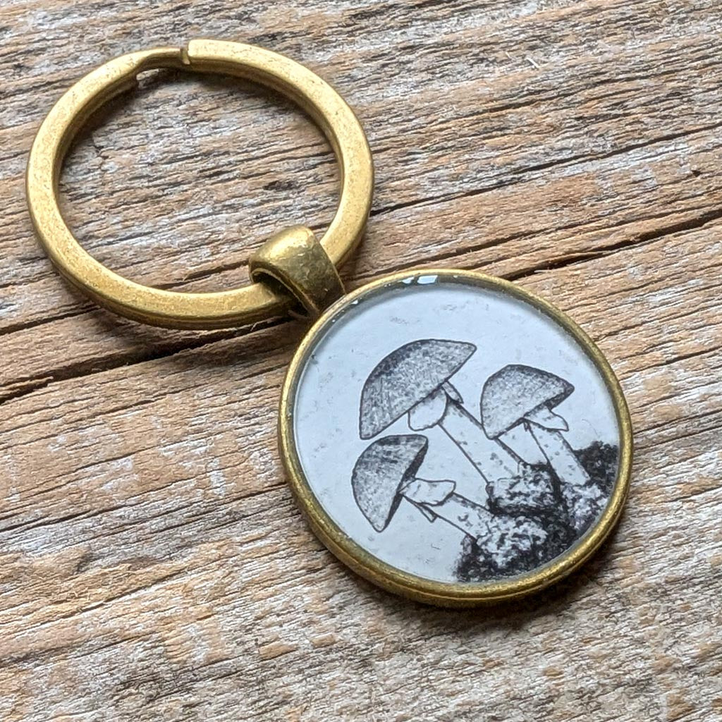 Mushroom Keychain - Death Caps – Christine Stoll | Altered Relics