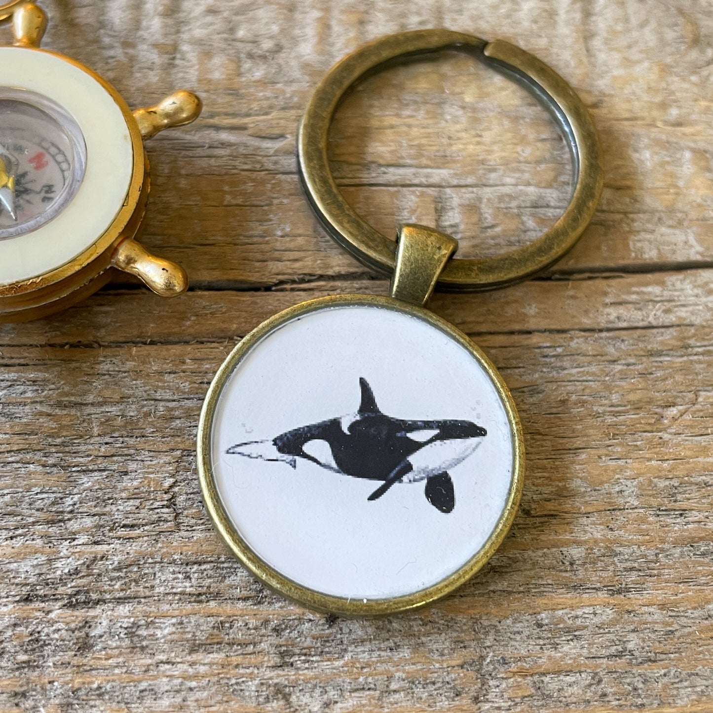 Orca Illustration Keychain