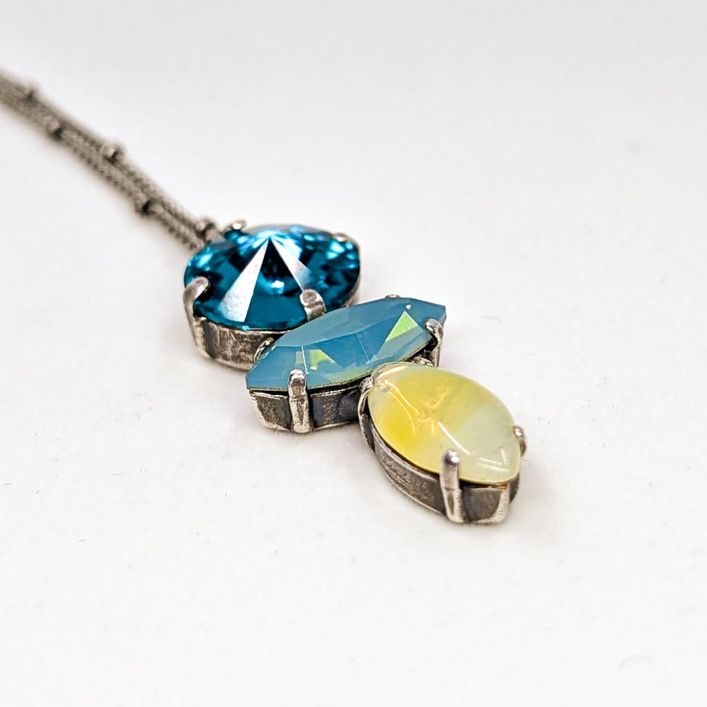 Vintage Rhinestone Stack Necklace - Pacific Shore
