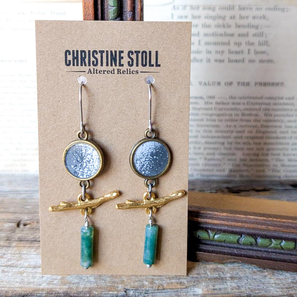 Ripples 1 | ReCapture Collection - Vintage Photo Earrings