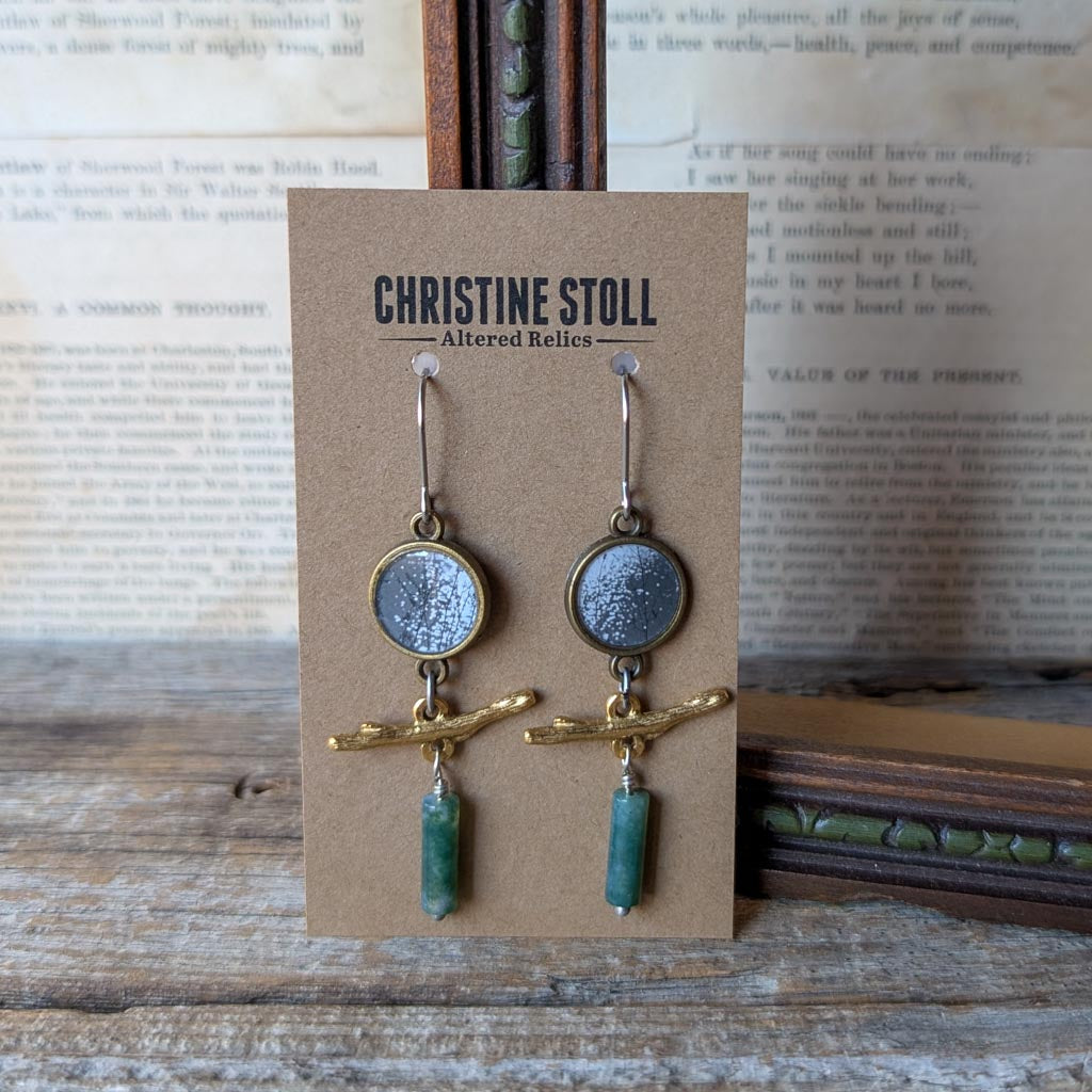 Ripples 1 | ReCapture Collection - Vintage Photo Earrings