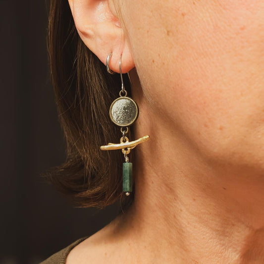 Ripples 1 | ReCapture Collection - Vintage Photo Earrings