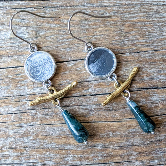 Ripples 2 | ReCapture Collection - Vintage Photo Earrings