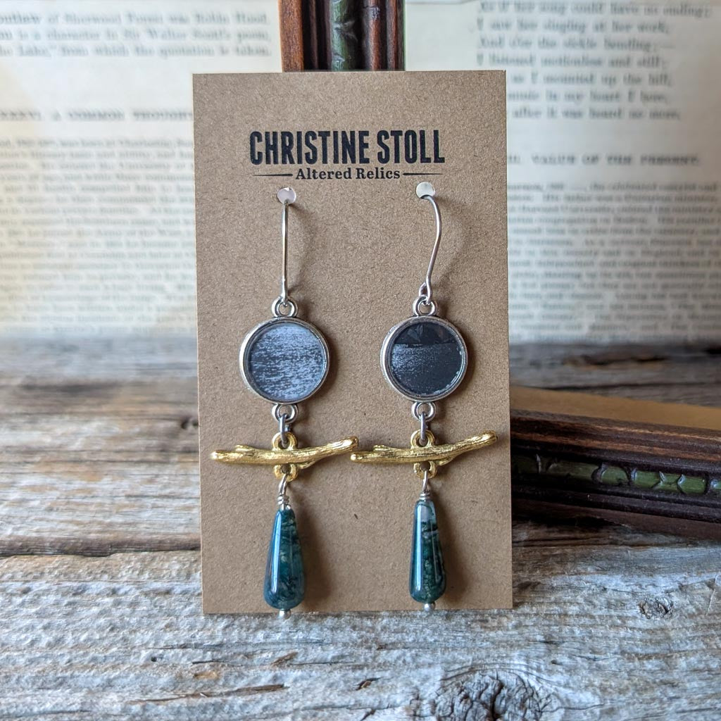 Ripples 2 | ReCapture Collection - Vintage Photo Earrings