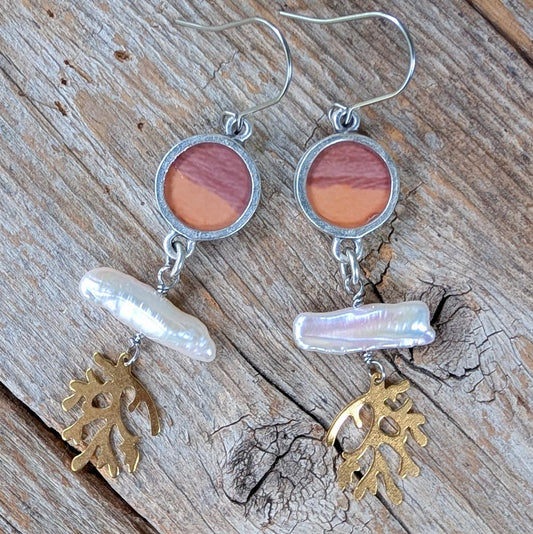 Sea & Sand | ReCapture Collection - Vintage Photo Earrings