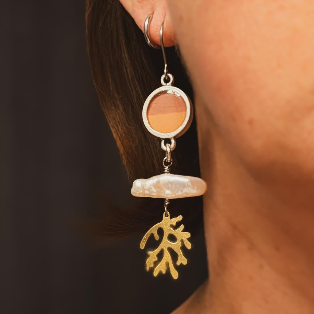 Sea & Sand | ReCapture Collection - Vintage Photo Earrings