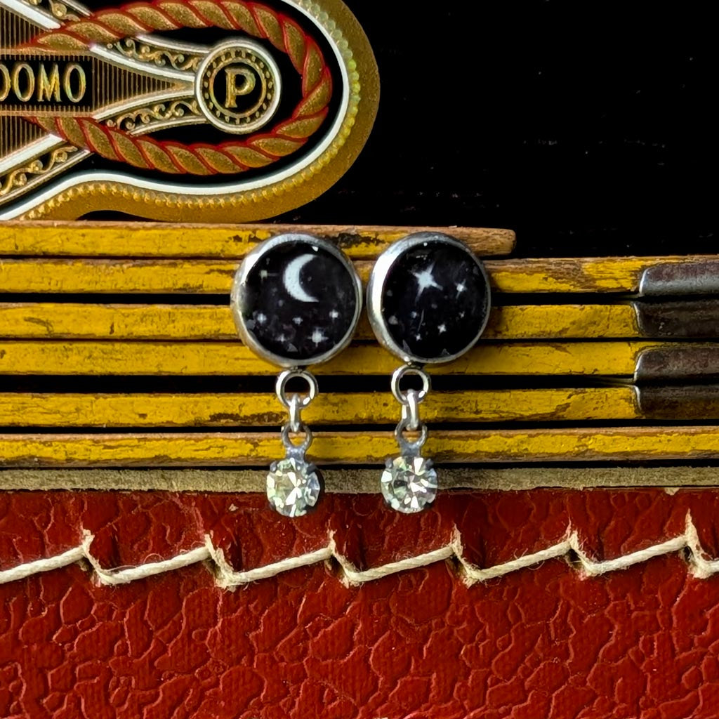 Midnight Sparkles Post Earrings