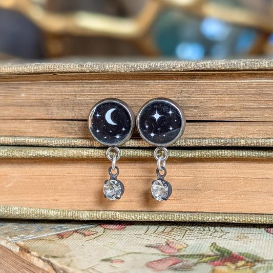 Midnight Sparkles Post Earrings