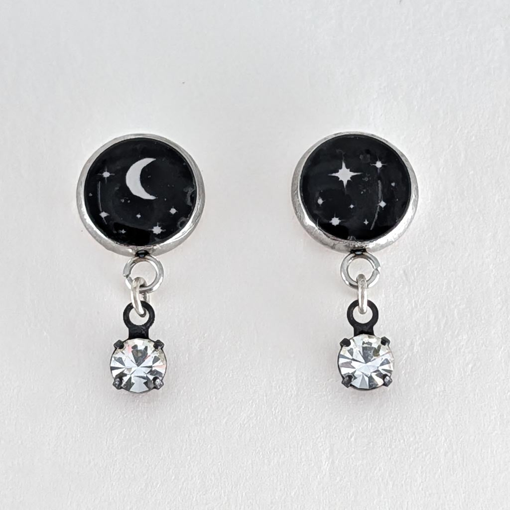 Midnight Sparkles Post Earrings