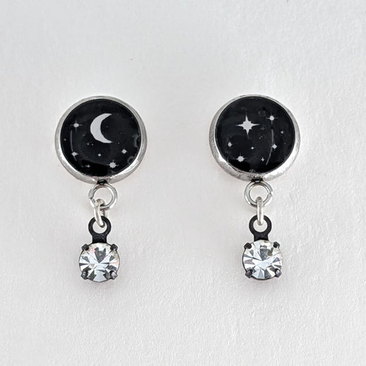 Midnight Sparkles Post Earrings