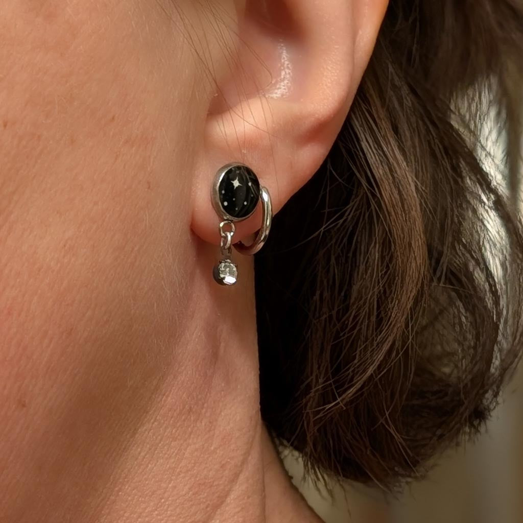 Midnight Sparkles Post Earrings