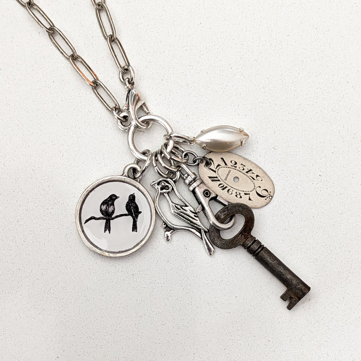 For a Song Necklace - Songbirds Repurposed Treasures