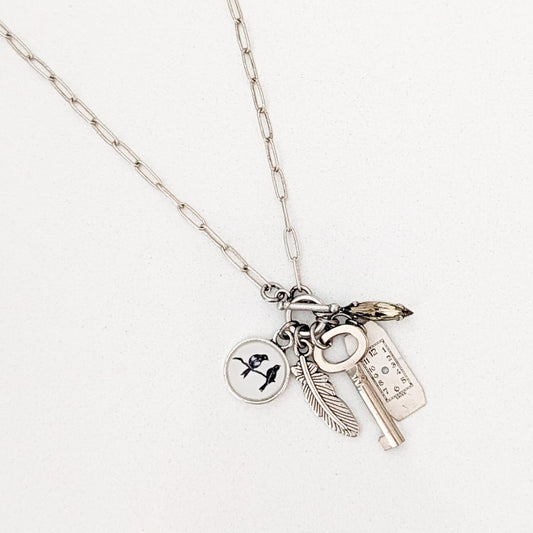 For a Song Necklace - Songbirds Repurposed Treasures