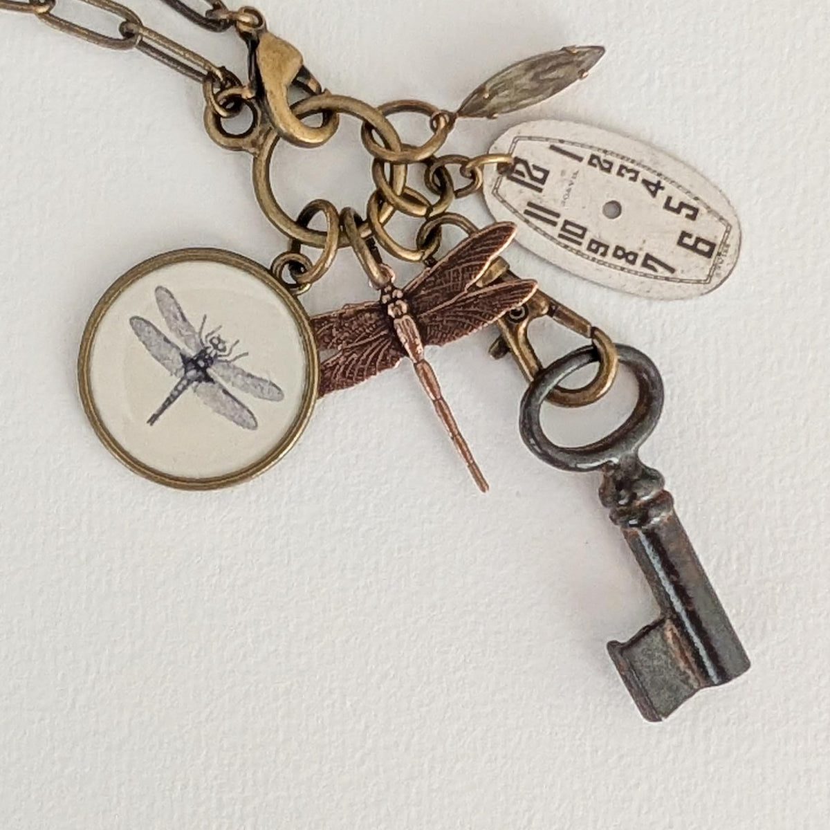 Dragonfly Guide Necklace - Dragonfly Repurposed Treasures