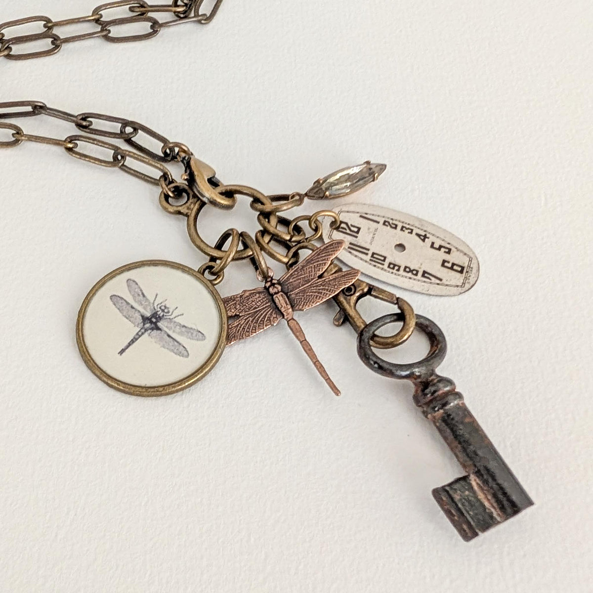 Dragonfly Guide Necklace - Dragonfly Repurposed Treasures