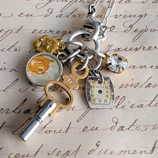 Puff the Kitten Necklace - Kitten Cat Treasures
