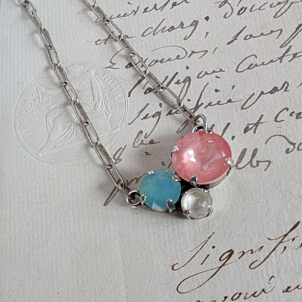 Tide Pool Rhinestone Cluster Necklace :: Urchin