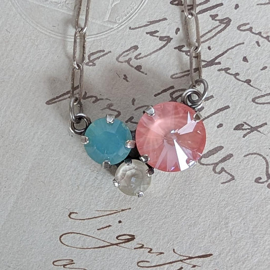 Tide Pool Rhinestone Cluster Necklace :: Urchin