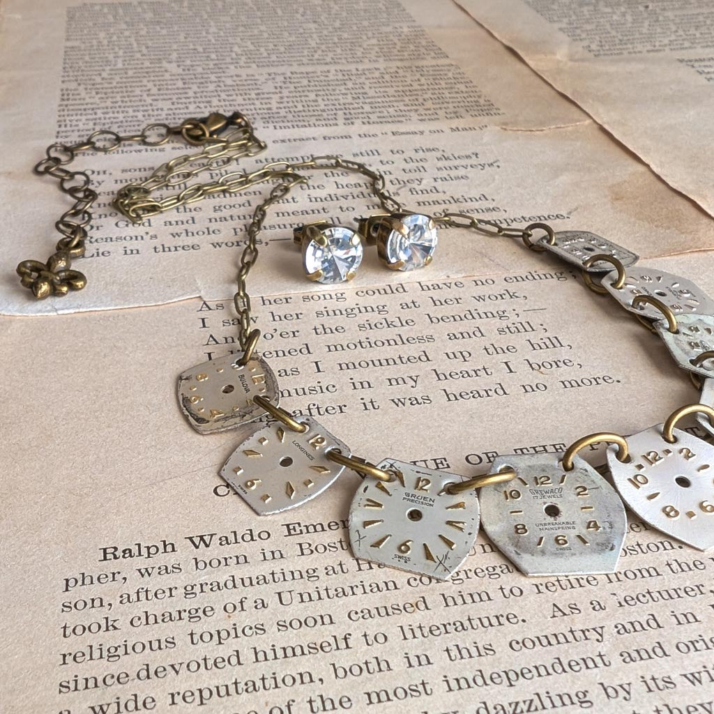 Vintage Watch Dial Necklace - Limited Time